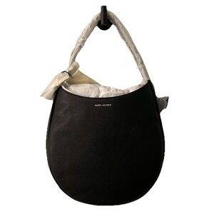 Marc Jacobs Dual Hobo Bag Black Leather NWT w/ Earbud Case & Dust Bag
